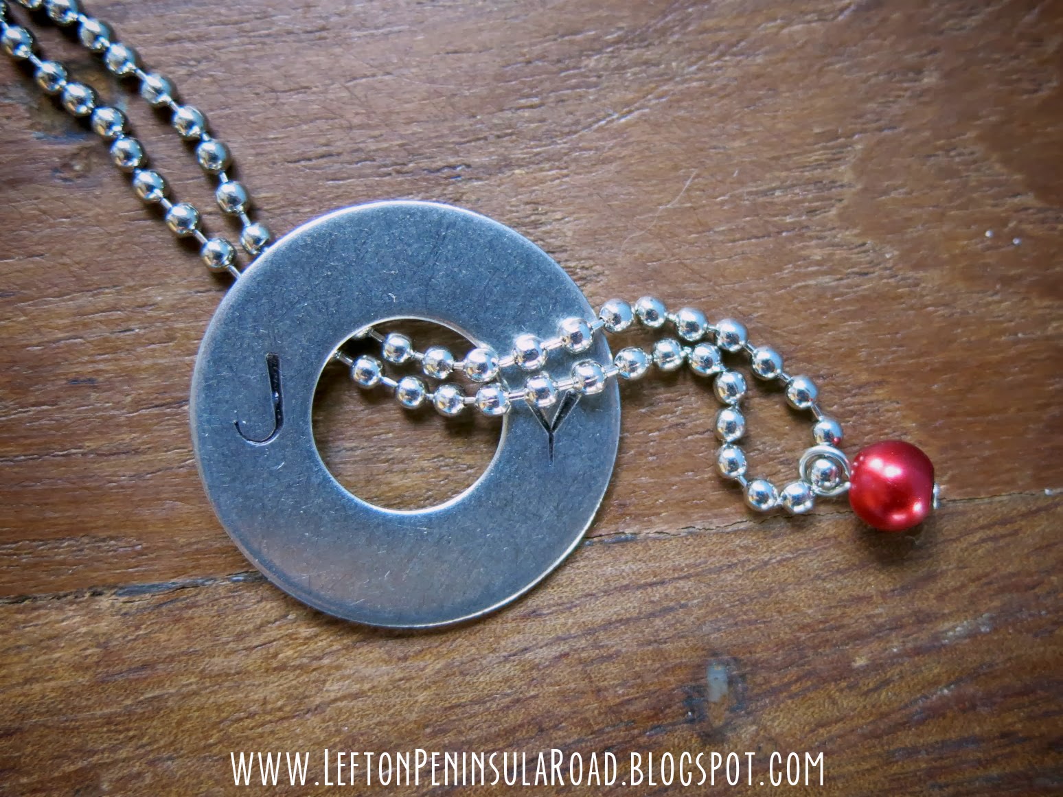 Make It HandStamped JOY Pendant Left on Peninsula Road