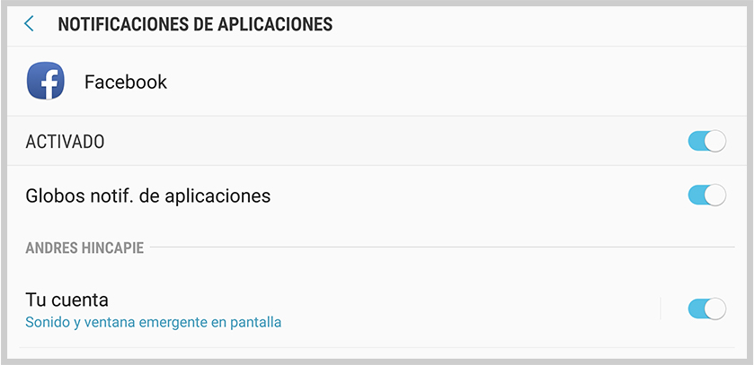como deshabilitar las notificaciones de aplicaciones