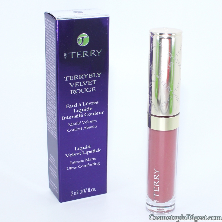 Review and swatches of By Terry Terrybly Velvet Rouge Liquid Lipsticks. 