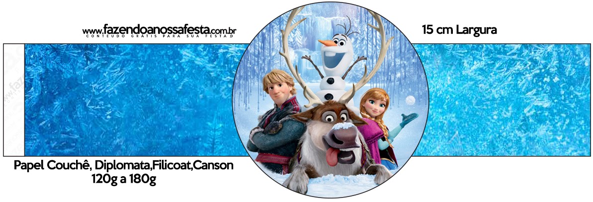 Frozen: Party Free Printables. Free Printable Napkin Rings.