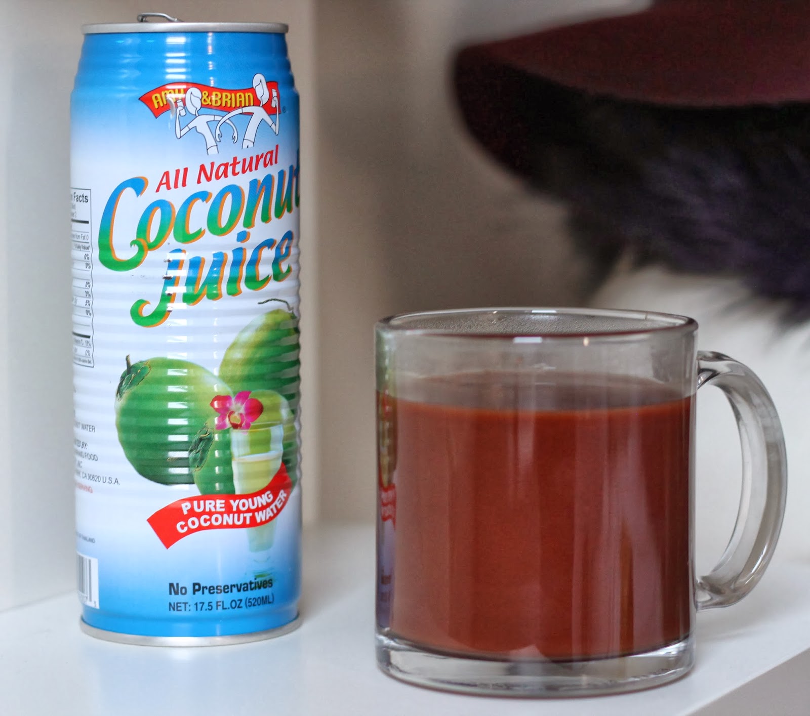 Coconut Water Hot Chocolate TfDiaries