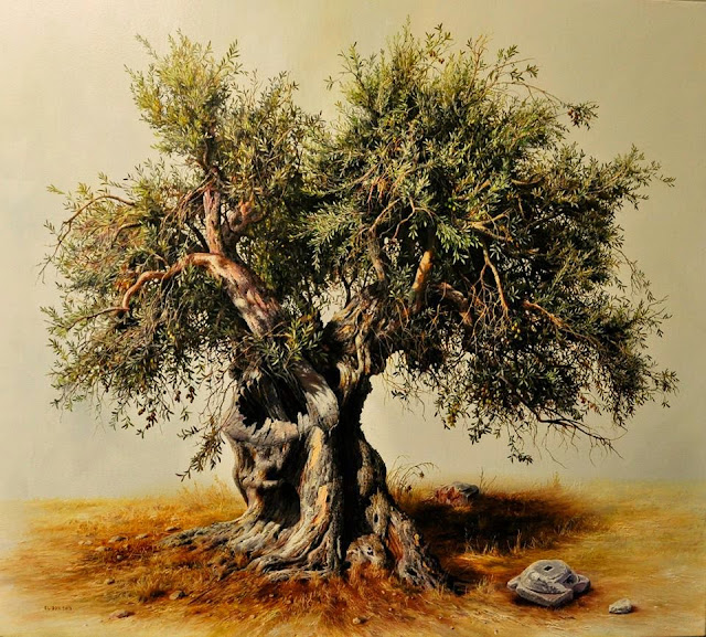 Realistic Tree Paintings By Elidon Hoxha