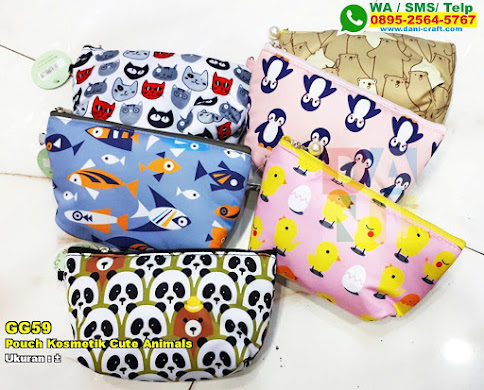 Pouch Kosmetik Cute Animals