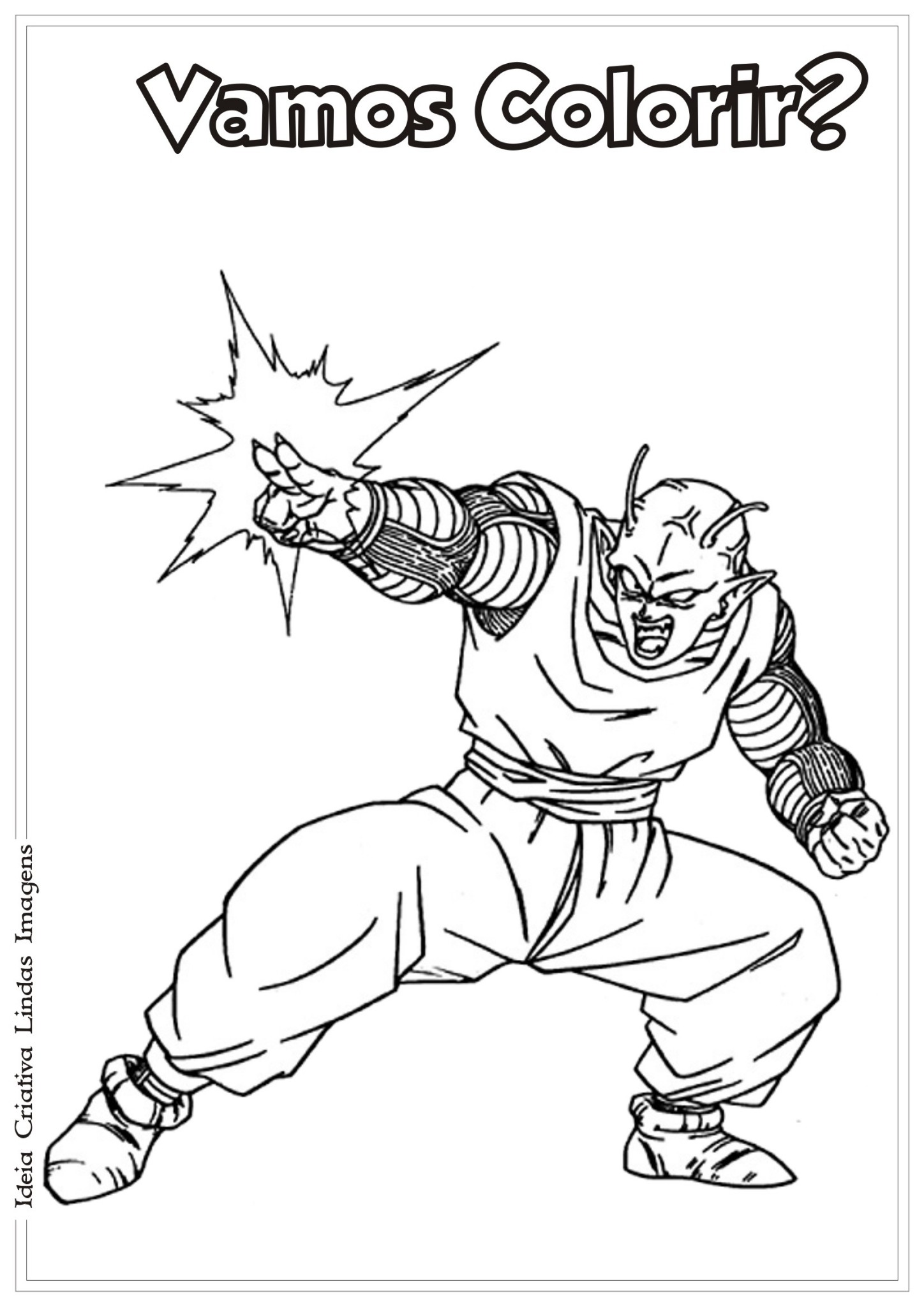 Desenhos do Dragon Ball Z para colorir