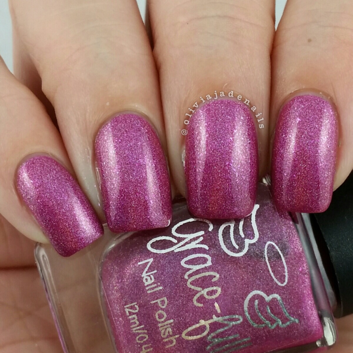 Grace-Full Nail Polish Chuck's Berry swatched by Olivia Jade Nails