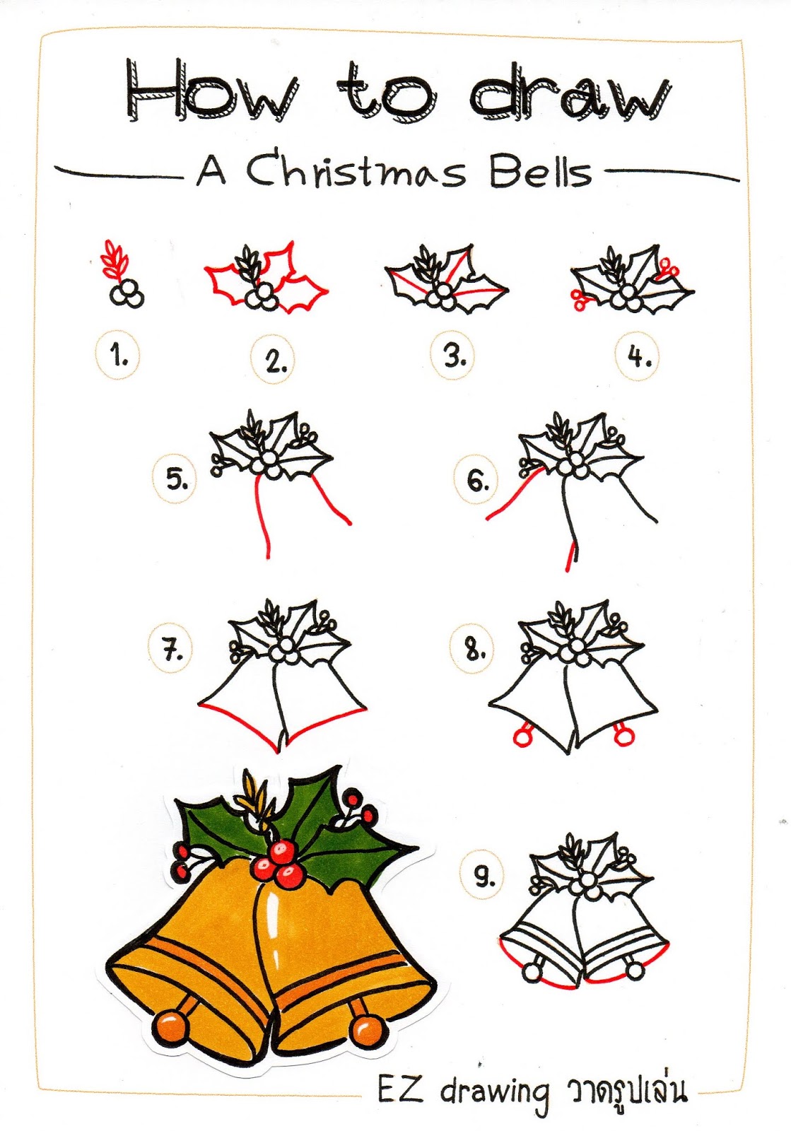 How to draw christmas stuff How to DRAW: A SNOWMAN & Christmas Decorations EP#2