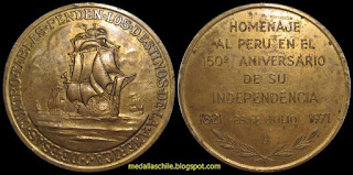 Medalla homenaje al Perú