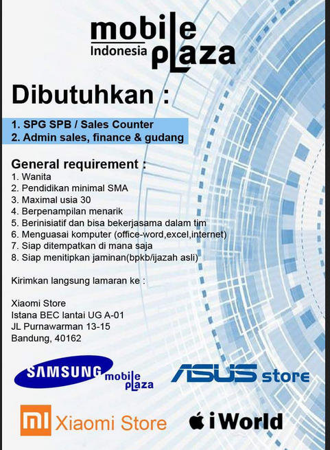 Lowongan Kerja Xiaomi