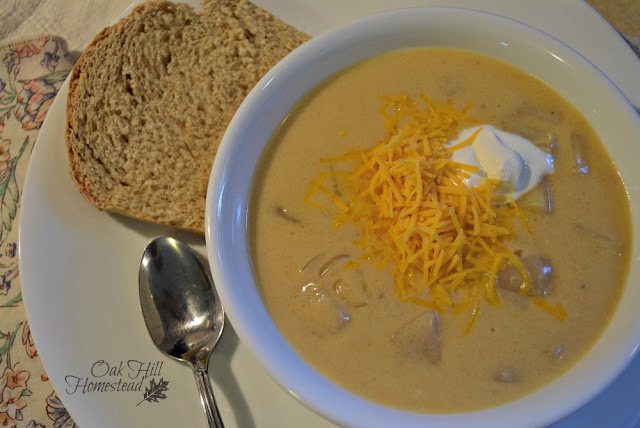 Easy Crockpot Potato Soup from scratch.