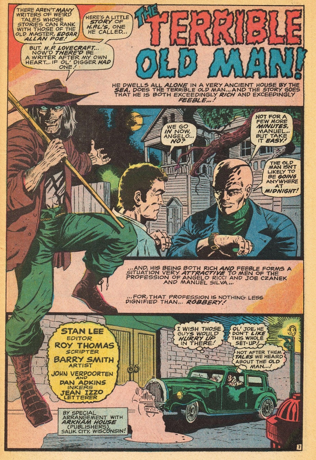 Cap'n's Comics The Terrible Old Man by Barry Smith