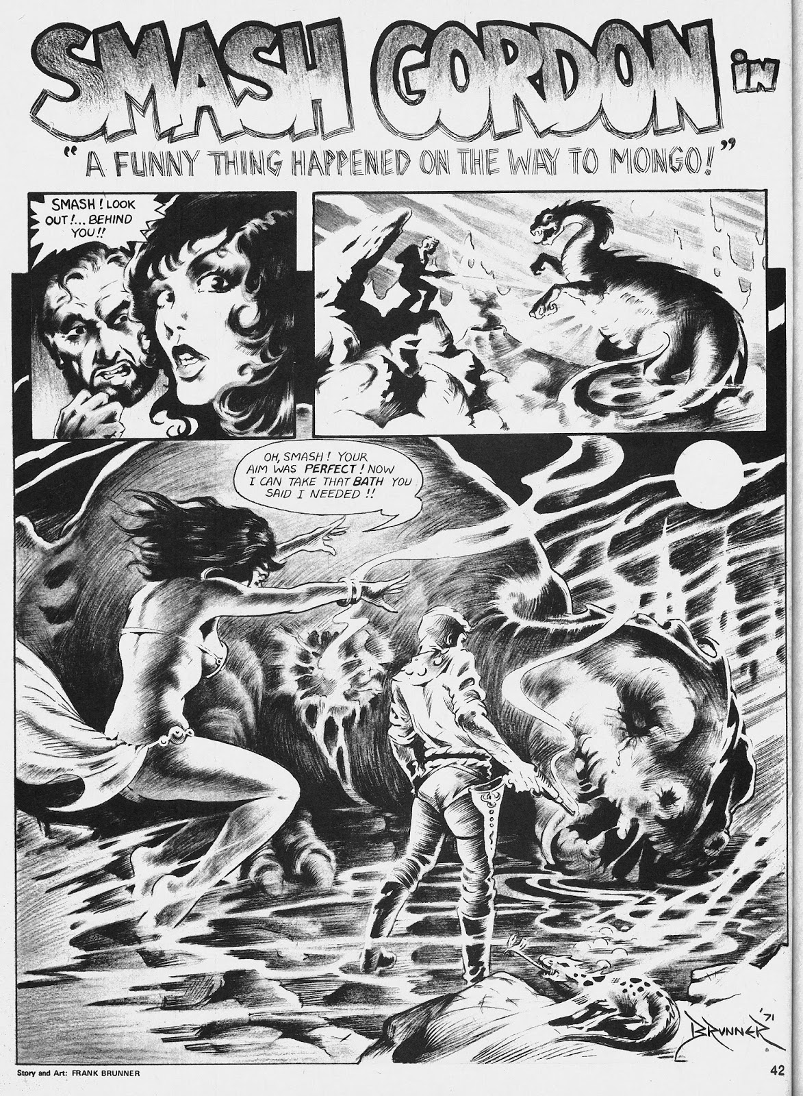 Flash gordon, Comic book pages, Alex toth