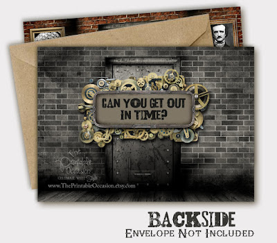 The Printable Bash - Bash Printables: Escape House photograph about Printable Escape Room identified as The Printable Celebration - Social gathering Printables: Escape House