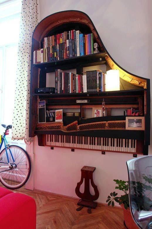 Estantería de un pianista
