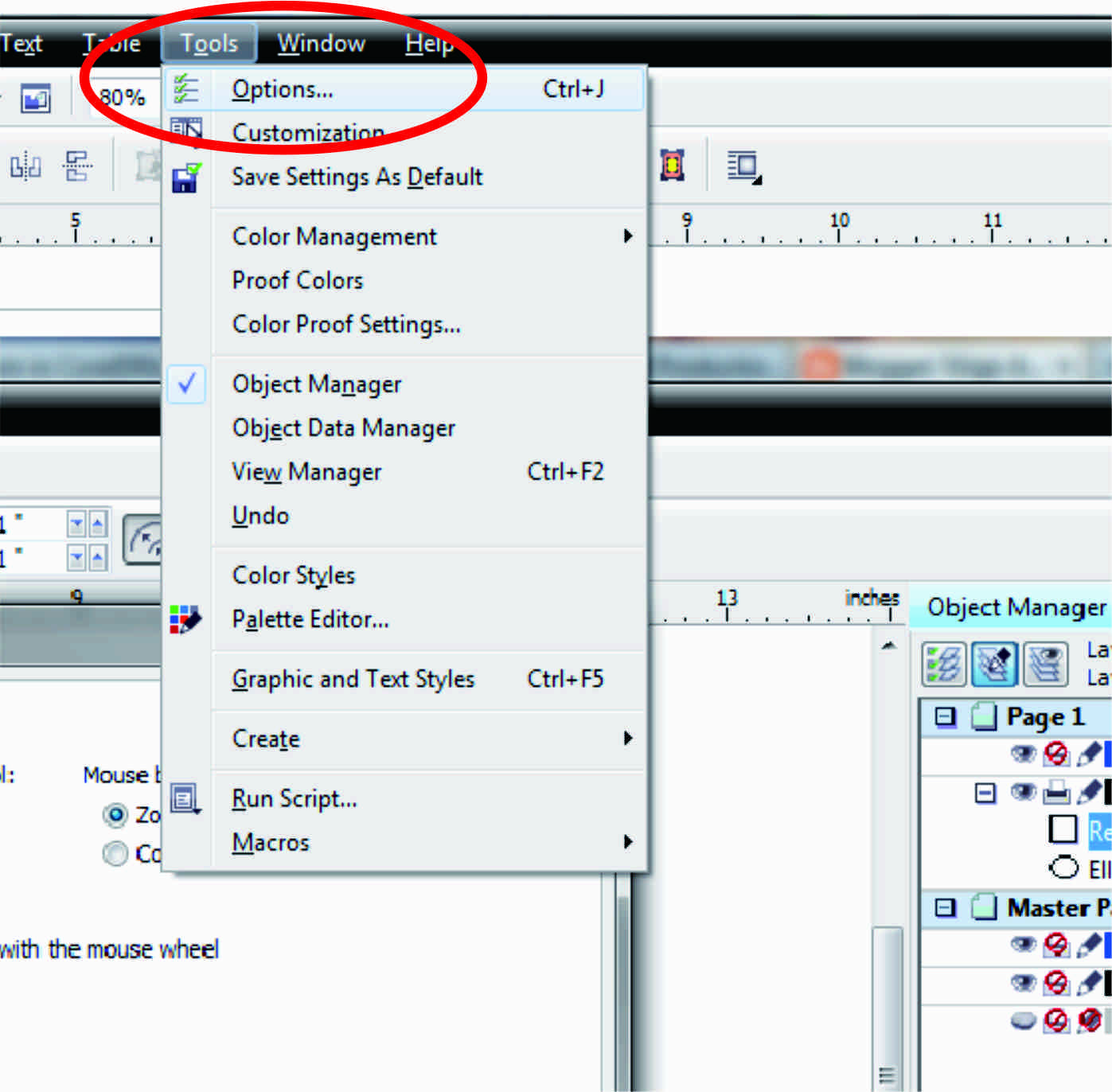 Jalan Tikus Corel Draw