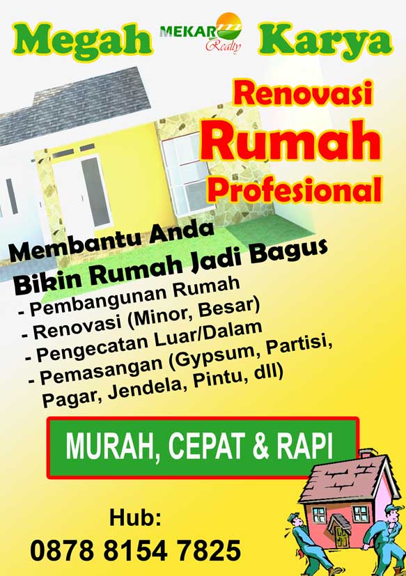 Contoh Brosur Jasa Renovasi Rumah Situs Properti Indonesia