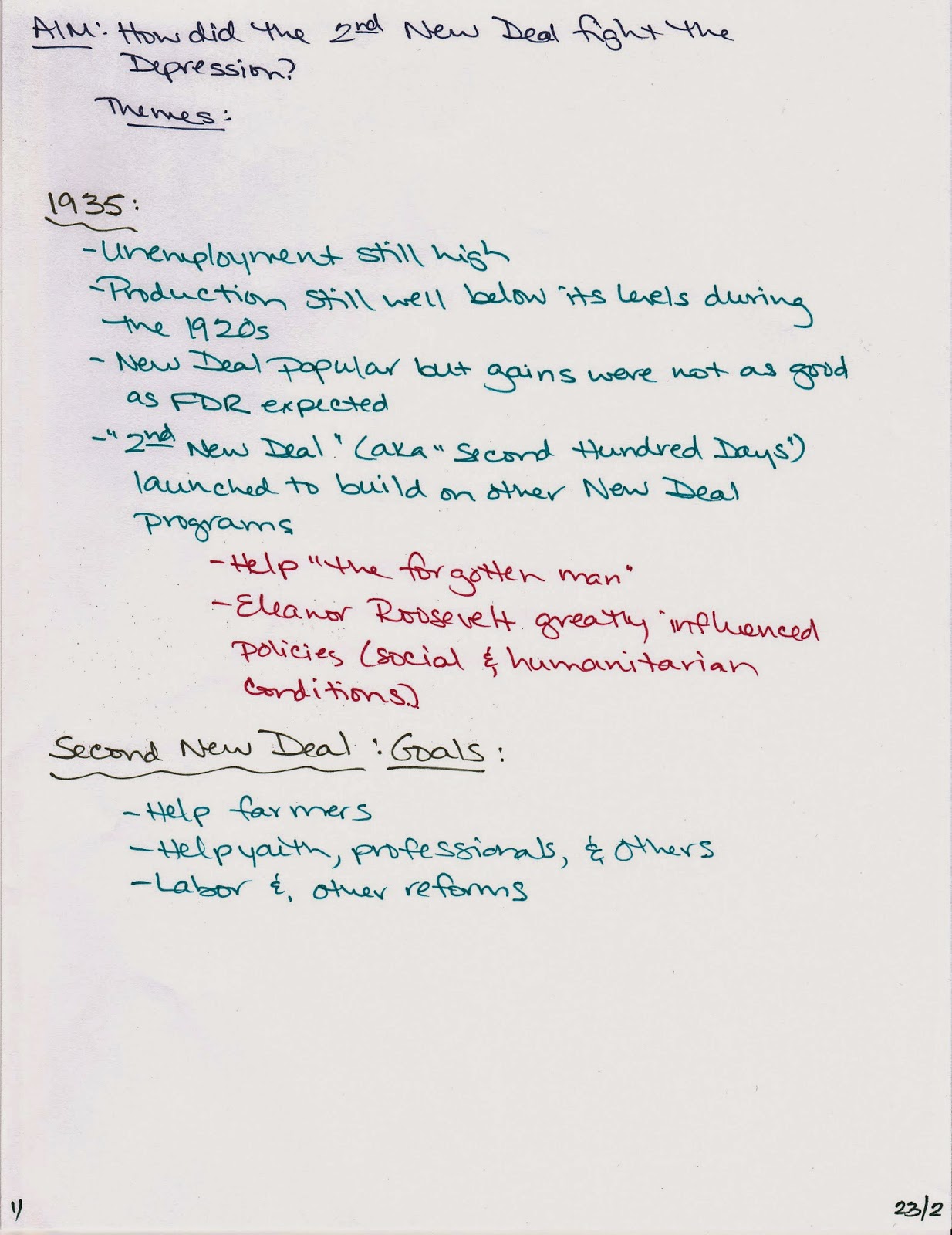 Mrs. Ramo's Online Classroom US History Chapter 23 Section 2 Notes
