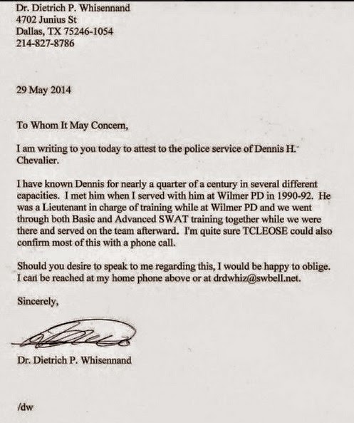 Ccw Reference Letter Example