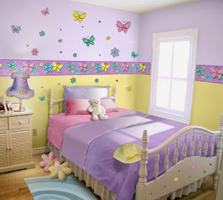 Dormitorios para niñas con mariposas Dormitorio con mariposas
