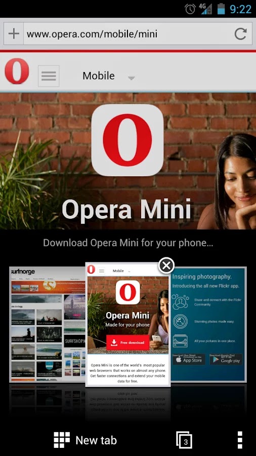 Download Opera Mini untuk Android dengan Tampilan Baru BETA