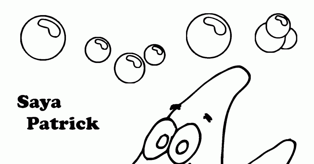 Gambar Mewarnai Tokoh Kartun SpongeBob SquarePants