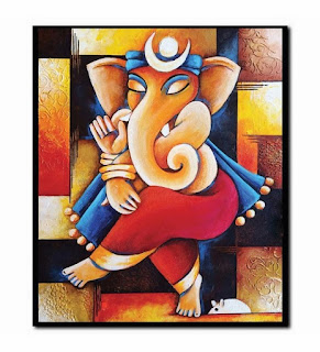 Lord Ganesha Canvas Paintings, Art HD Images and Wallpapers