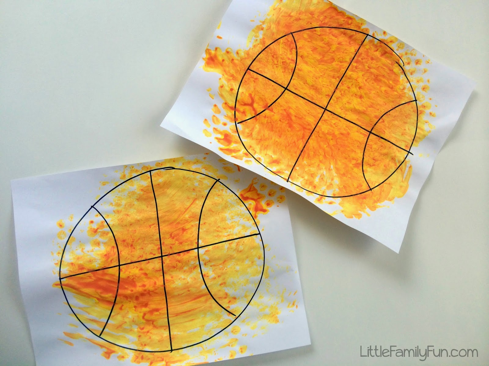 Little Family Fun Basketball Craft for Kids