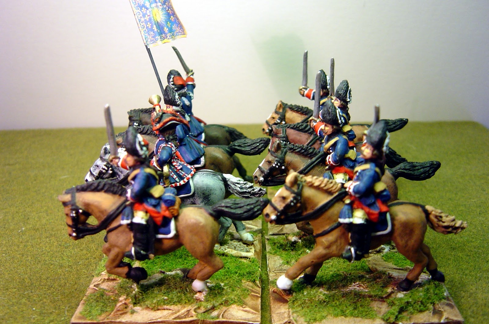 Painting Wargames Figures RoyalAllemand French Cavalry Regiment