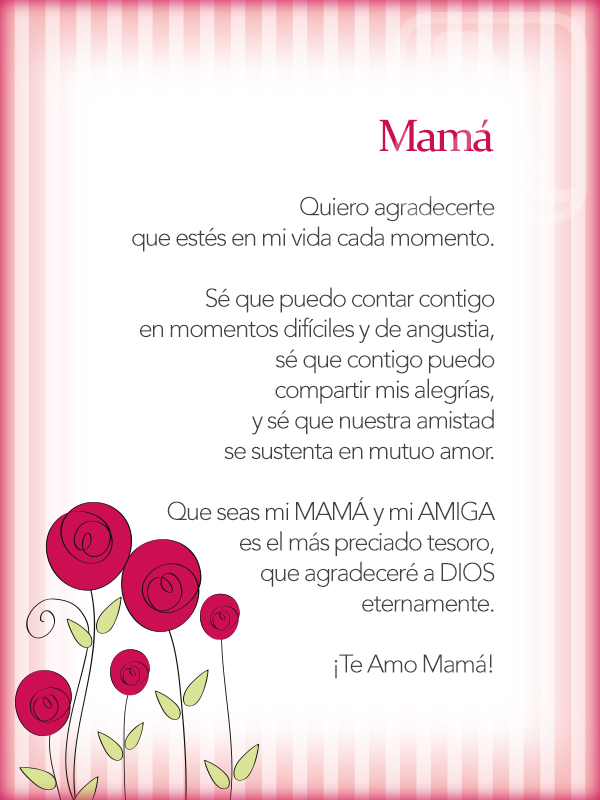 Poems you can write in your Mother's day card (English & Spanish