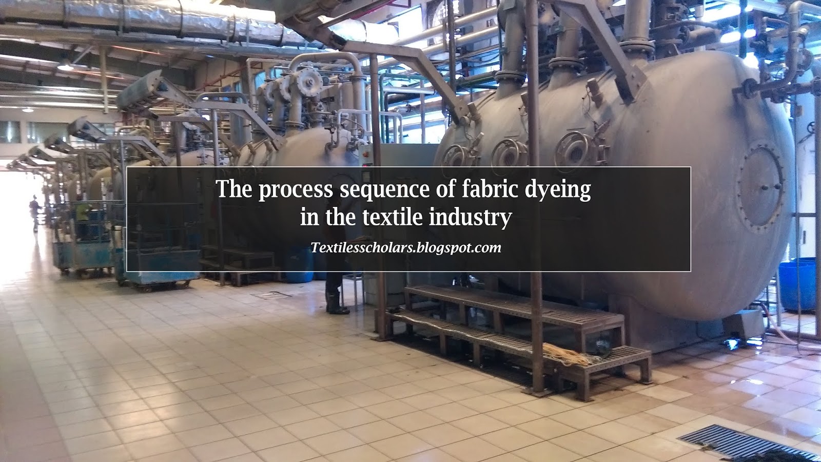 The process sequence of fabric dyeing in the textile industry