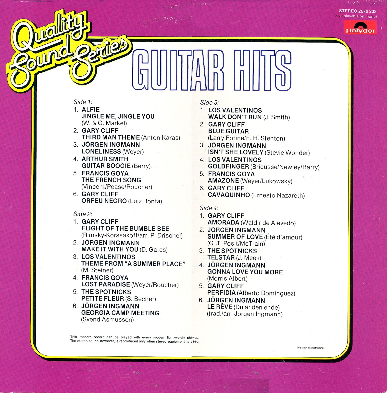 Espo's Vinyl Right Angle Guitar Hits..VA