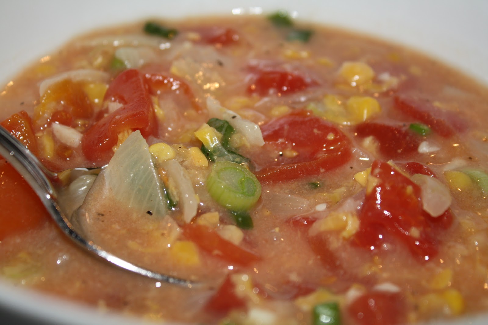 Jourdan Leigh in the kitchen Winter Tomato Corn Soup