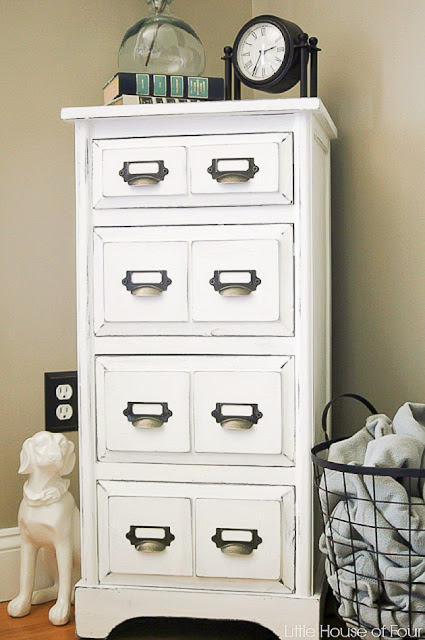 painted furniture makeover, painted furniture, chalk paint, card catalog