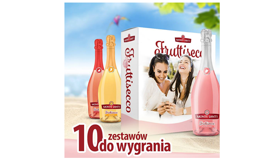Wygraj zestaw 3 butelek win musujących Monte Santi Fruttisecco Konkurs