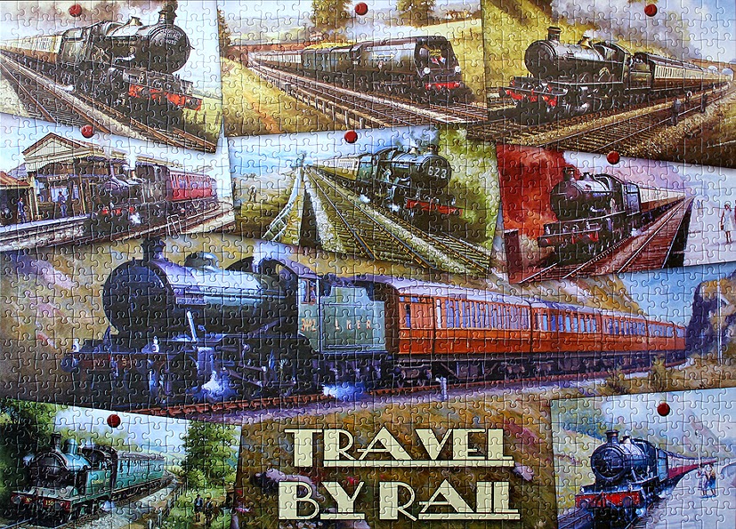 STEAM TRAINS AND JIGSAW PUZZLES Montages
