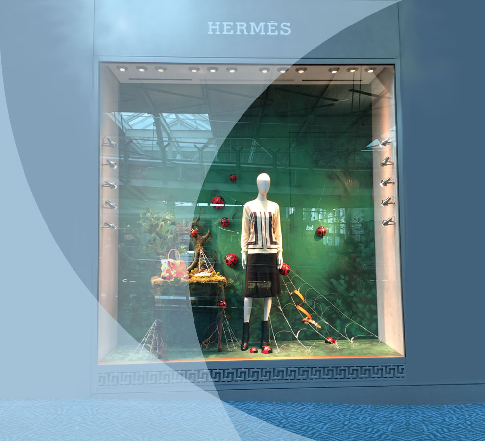 Hermes window Hermes window display
