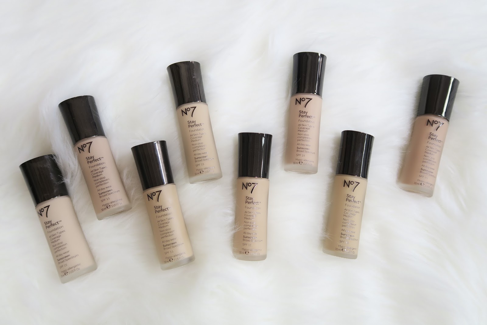 SAM SCHUERMAN: No7 Stay Perfect Foundation Review & Swatches