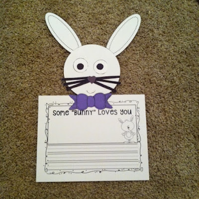 Mrs. Black's Bees: Some "Bunny" Loves You~ Craft and Writing