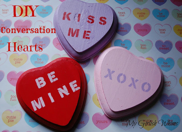 DIY Valentines Day Conversation Hearts - My Girlish Whims
