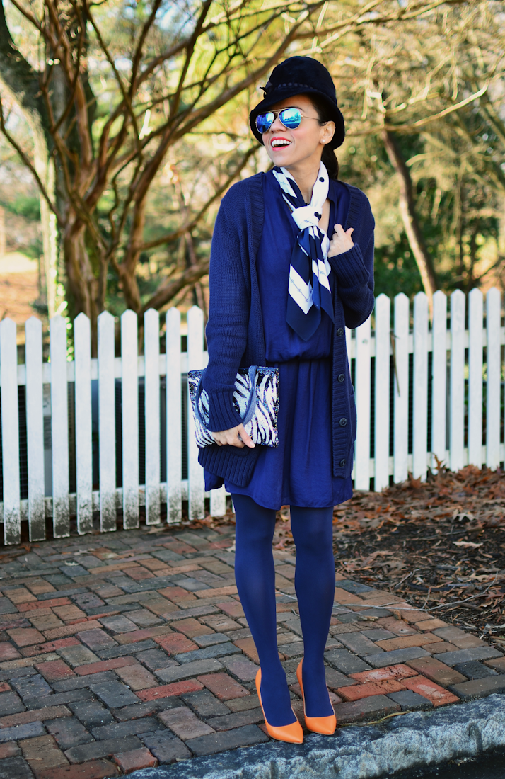 Navy blue outfit
