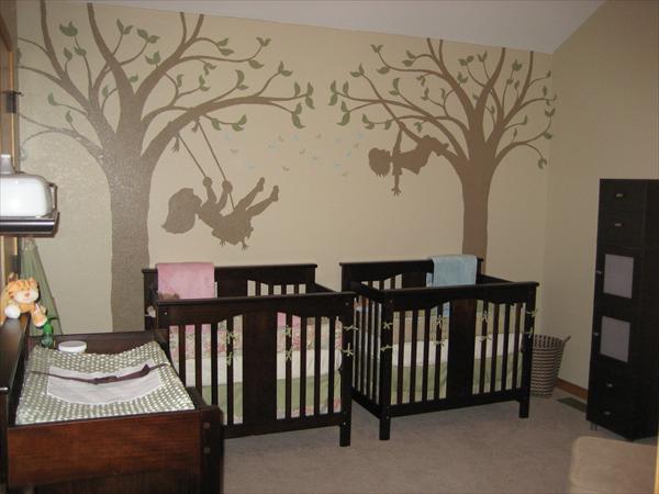 Quarto casal de gêmeos Ideias para quartos de bebês gêmeos