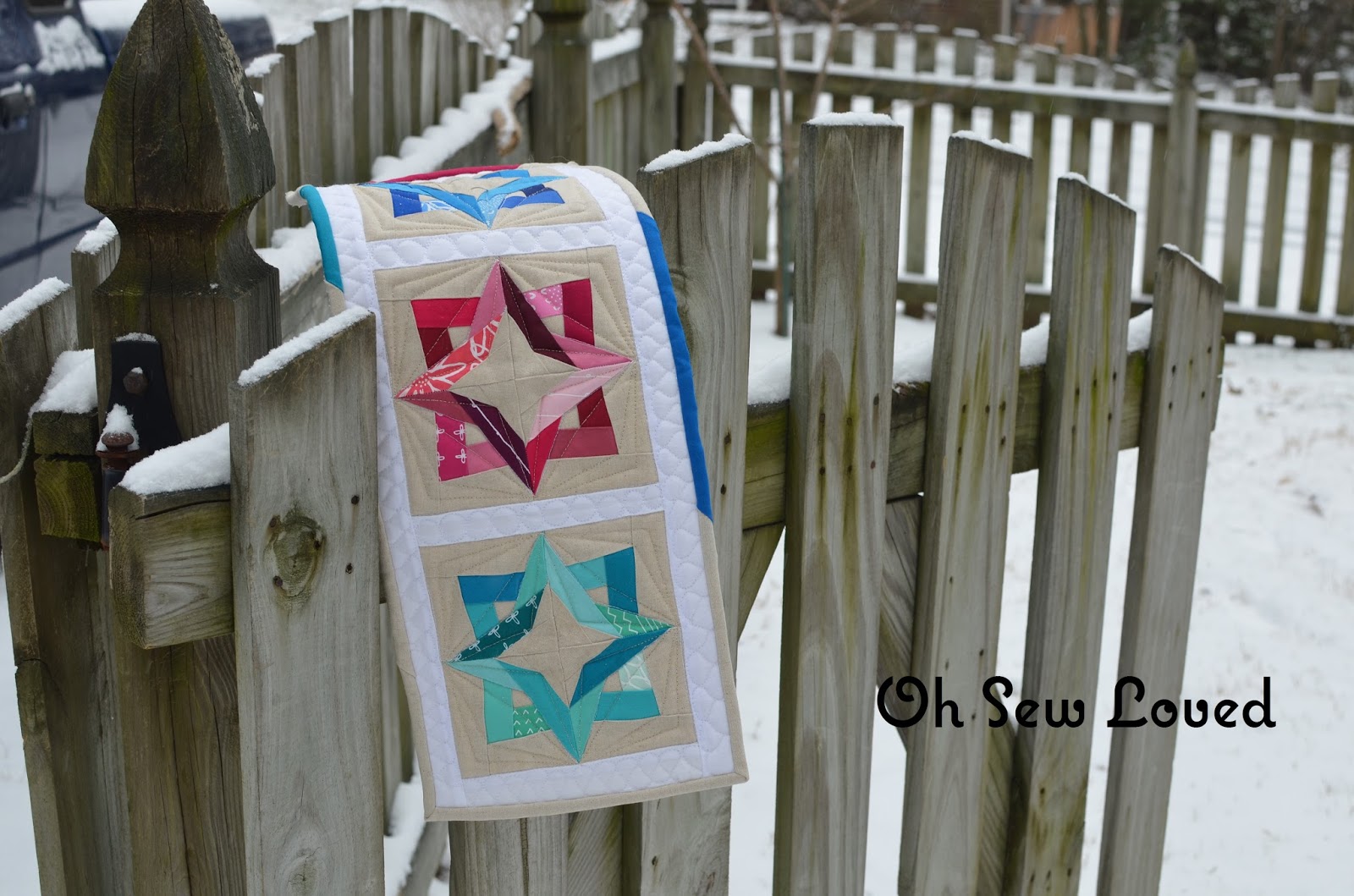 Oh Sew Loved Skinny Mini Quilt Swap Quilt!