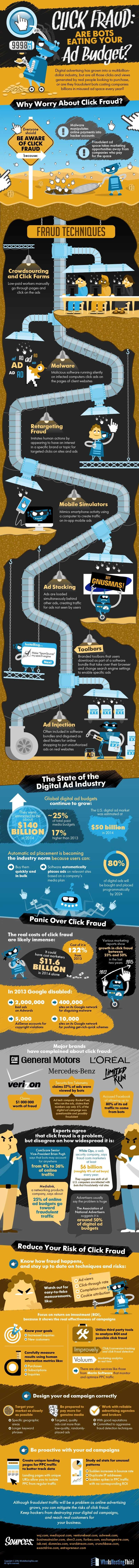 Click Fraud: Are Bots Stealing Your Ad Dollars? - #infographic