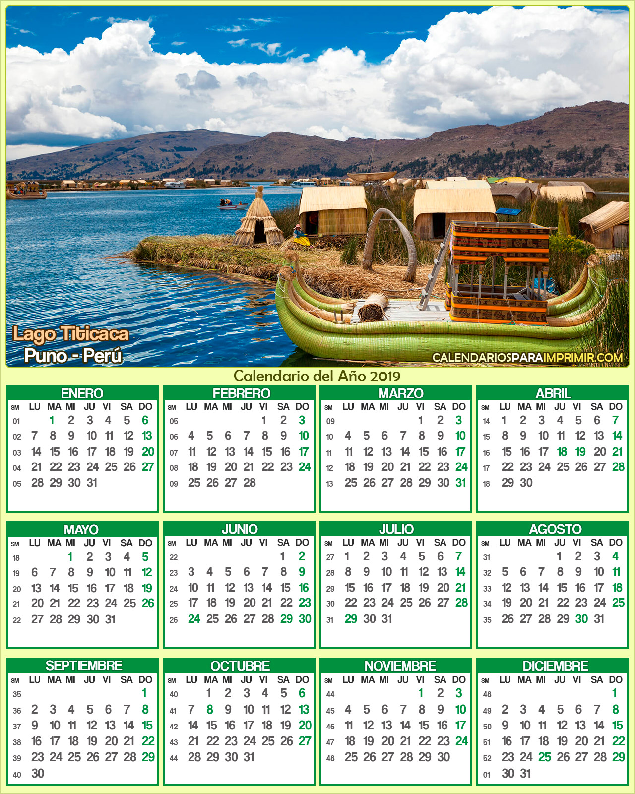calendario peru 2019 titicaca puno calendario peru 2019 titicaca puno