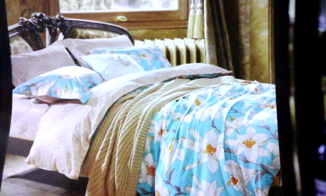 Sprei Katun Jepang Motif Biru Muda Sprei Katun Jepang Motif Biru Muda