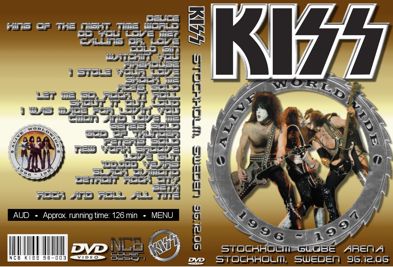 BANCA DO ROCK Rock Concert DVD 2455 DVD KISS 1996 BOOTLEG