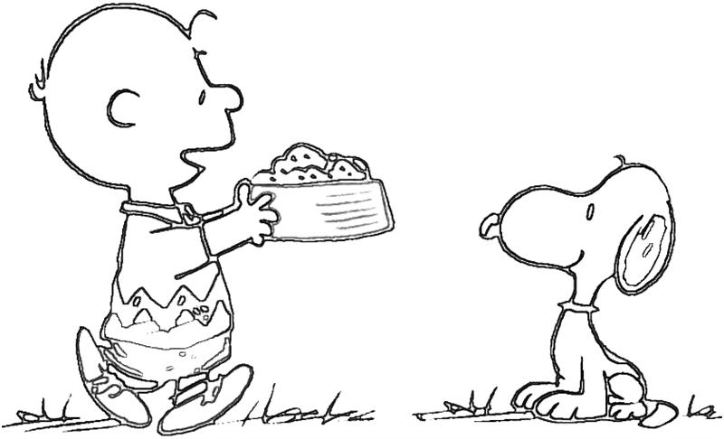 a charlie brown thanksgiving coloring pages - photo #8