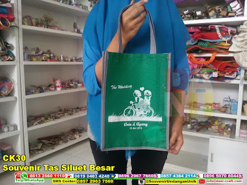 jual Souvenir Tas Siluet Besar