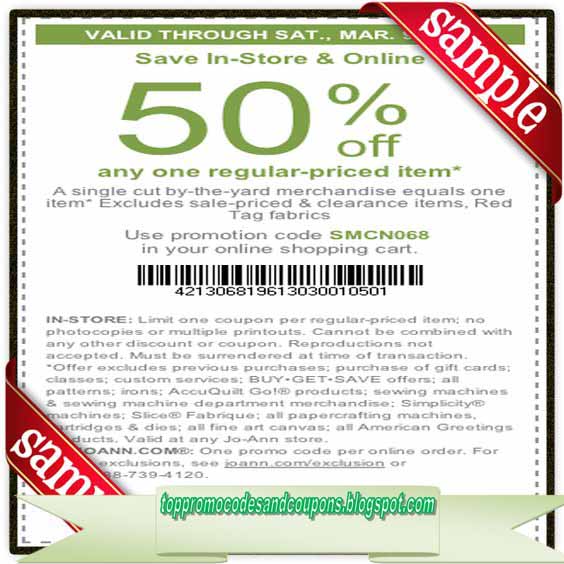 Free Promo Codes and Coupons 2023 Joann Coupons