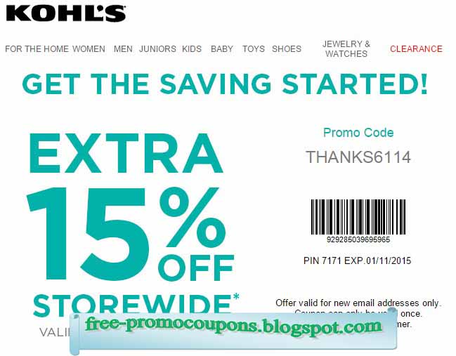 Kohls online coupons august 2018