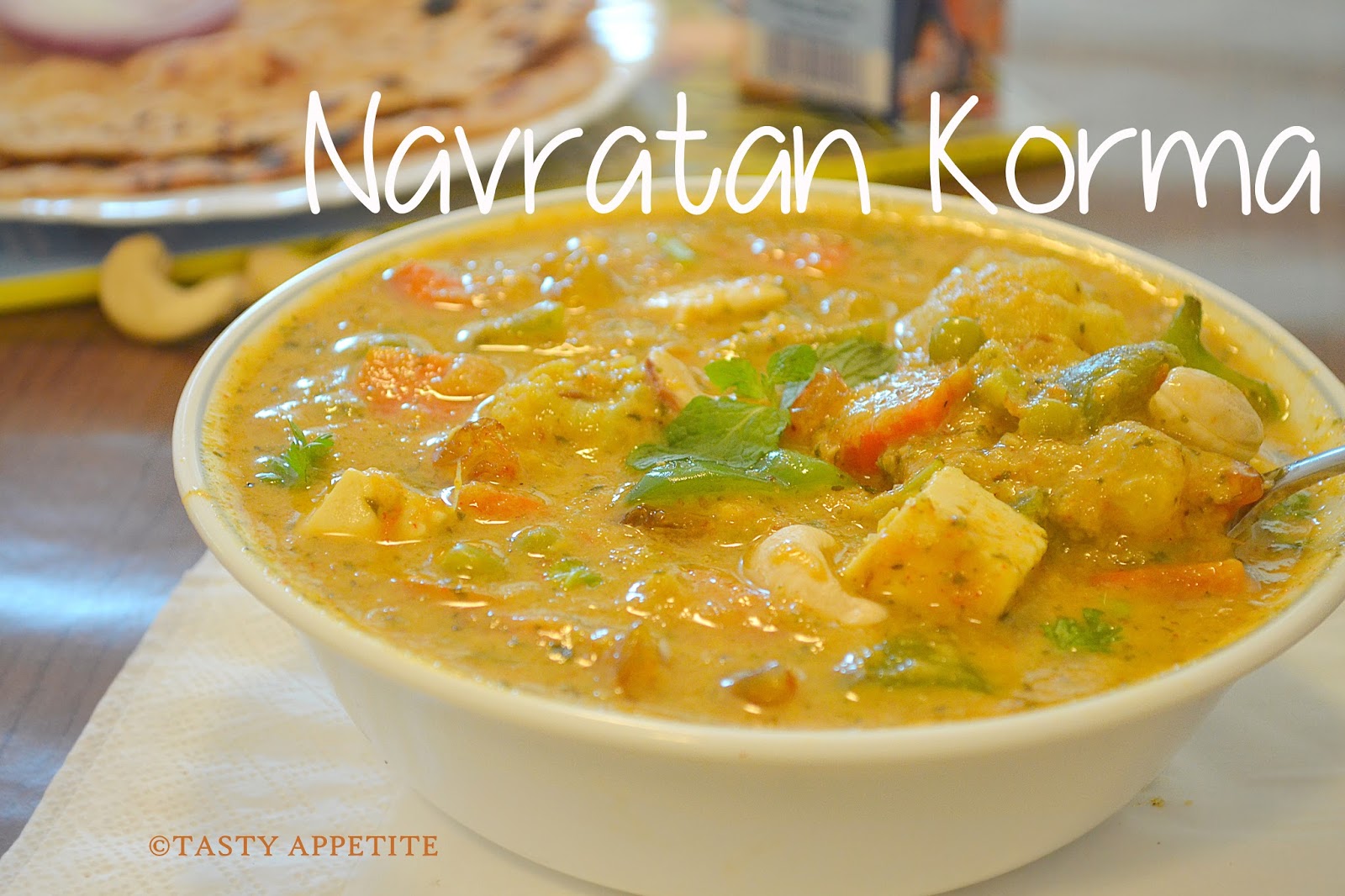 Navratna Korma / Mixed Veg Curry / Side dish for Roti, Naan..!